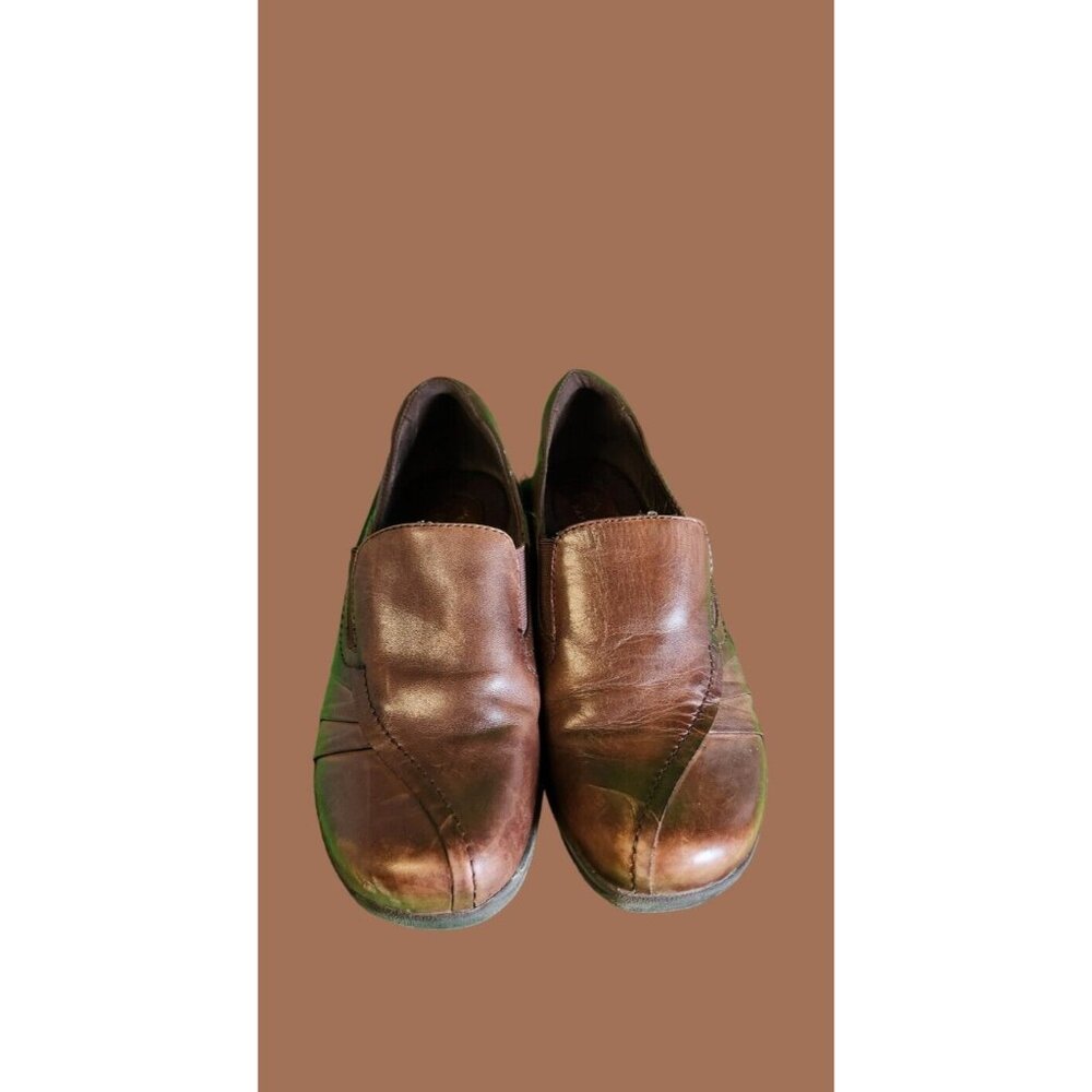 Earth Origins Shoes Leather Brown Chelsea Shoes Size 6W